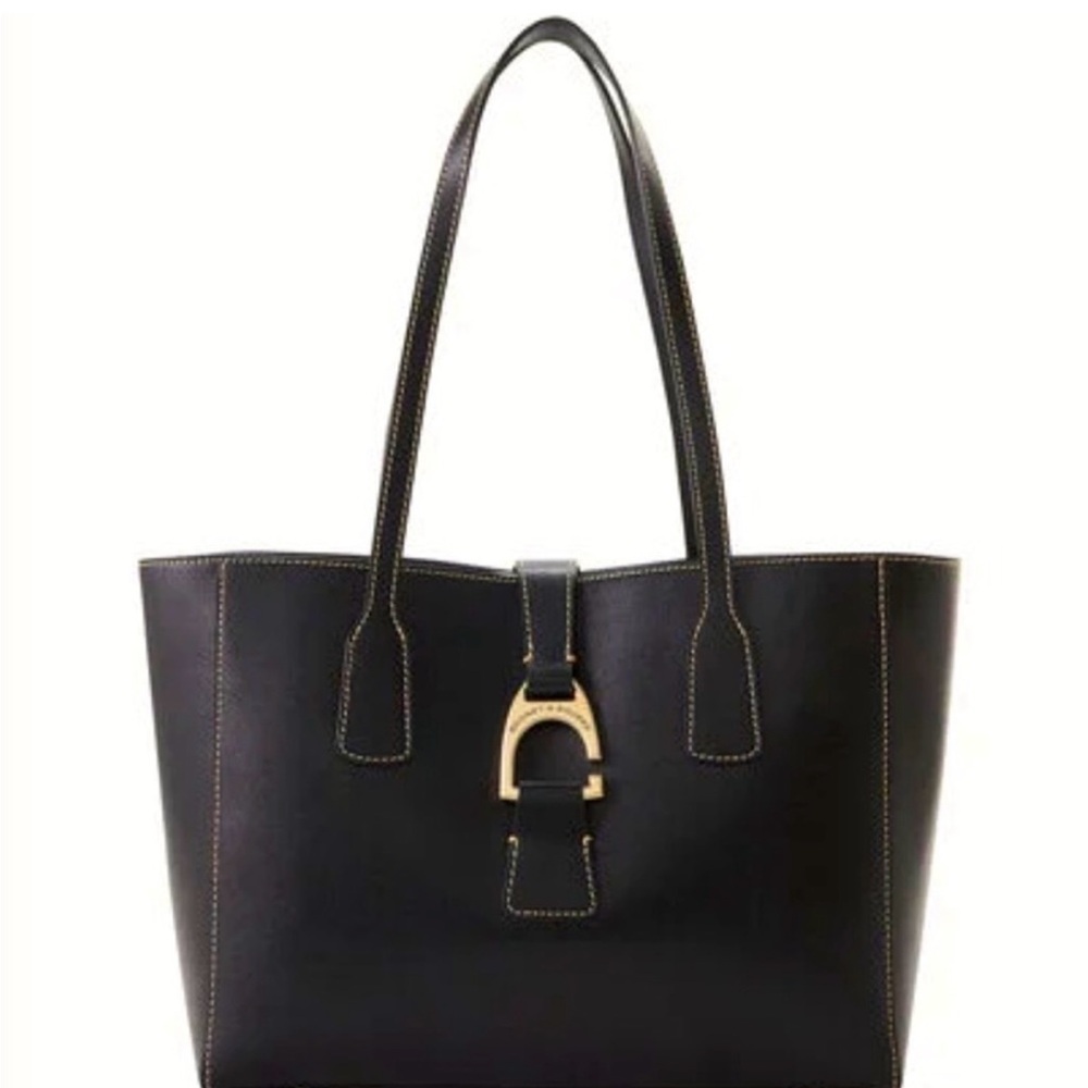 Dooney & Bourke Black Leather Tote Bag